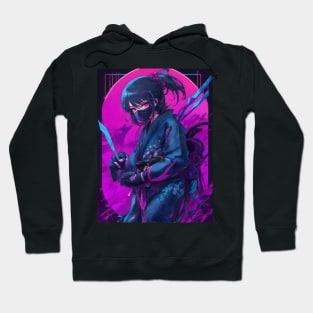 Neon ninja girl Hoodie